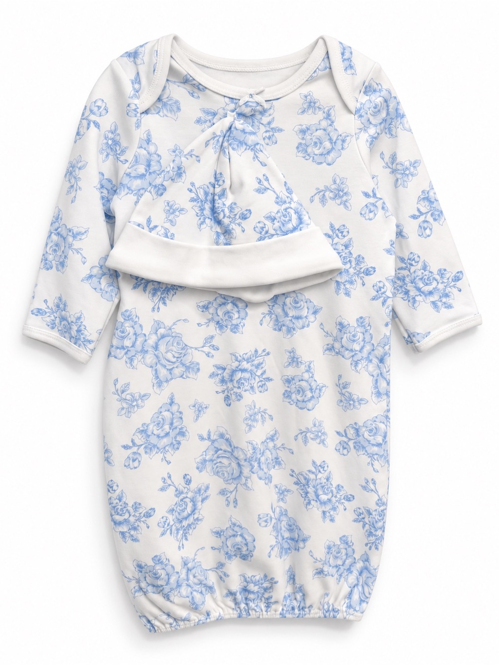 Little Me Baby Floral Sleeper Gown 3M NWT